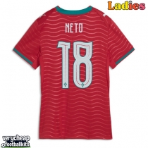 Portugal Pedro Neto #18 Replica Home Shirt Ladies World Cup 2026 Short Sleeve